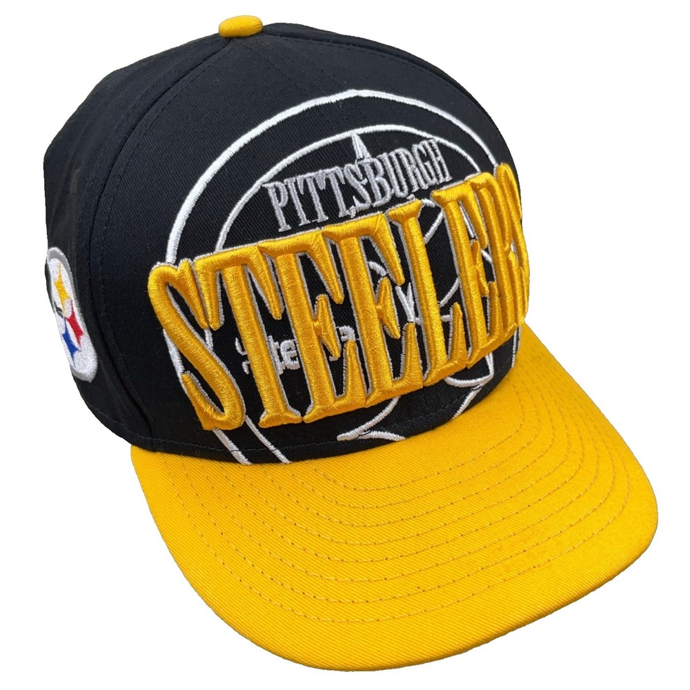 Pittsburgh Steelers Hat Cap Snapback New Era 9Fifty 3D Embroidered Spellout BA